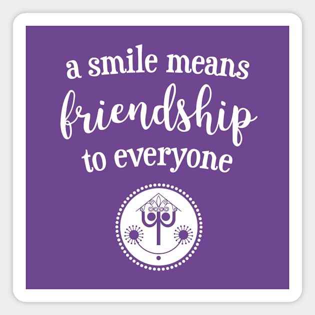 A Smile Means Friendship Magnet by Elle & Charming